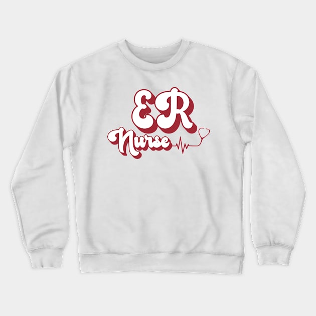 ER Nurse Crewneck Sweatshirt by Tetsue